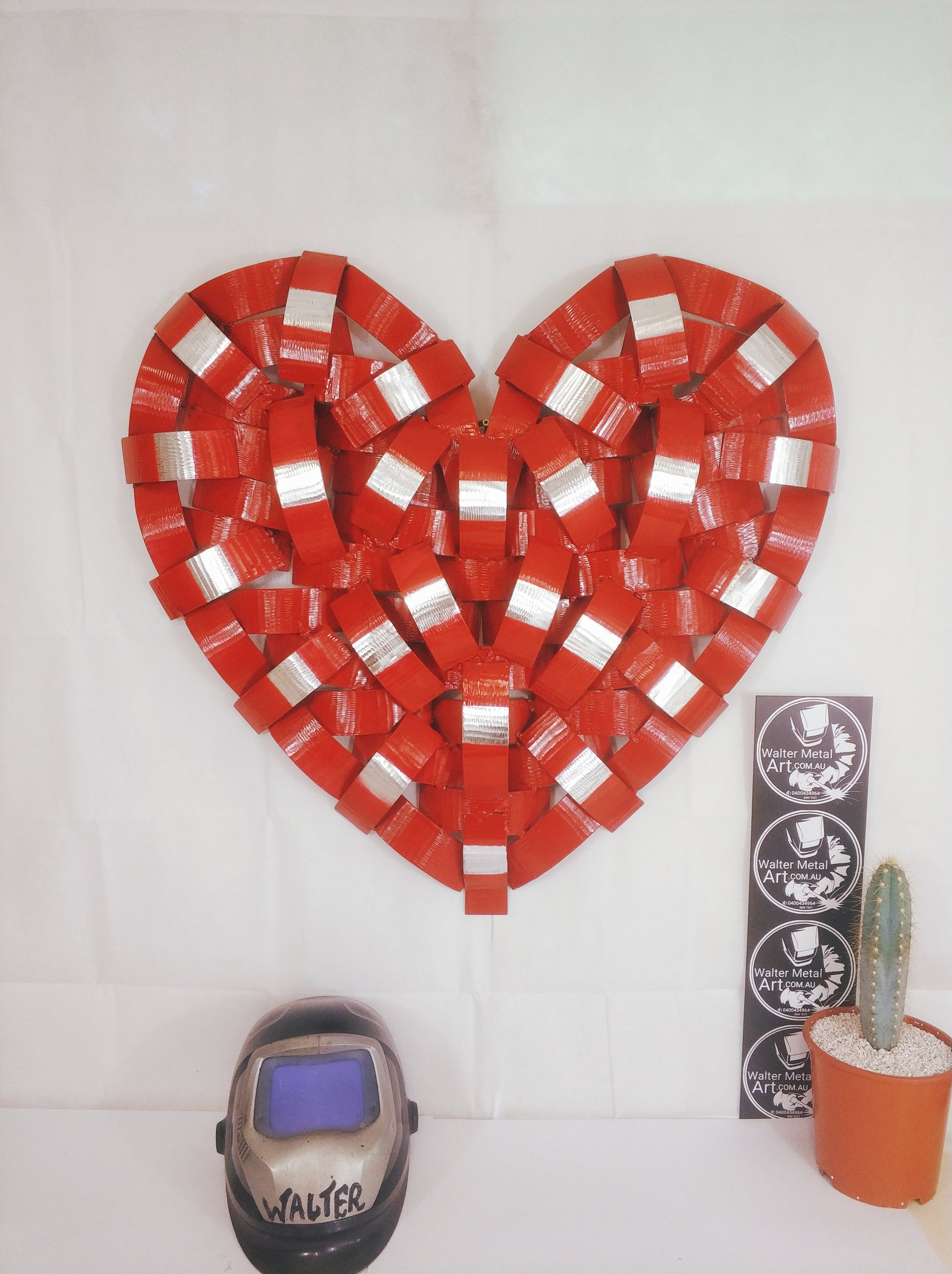 Heart of Hearts Metal Wall Art, Aluminum Decor