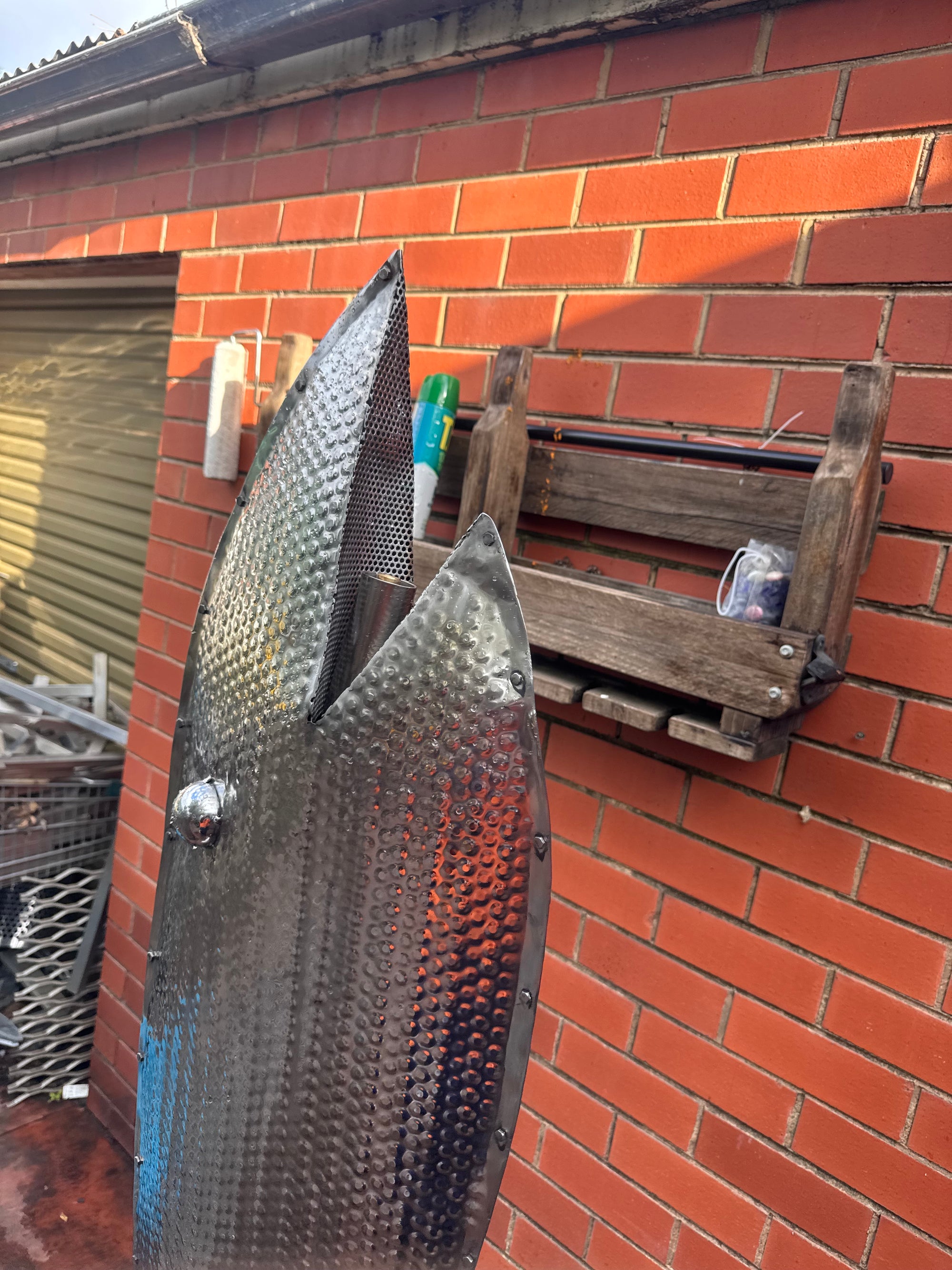 Stainless S. Creative Water Flow Fish Sculpture