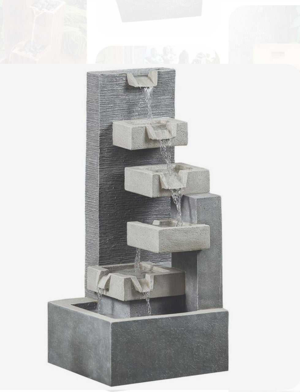 Cascading Waterfall Outdoor Fountain