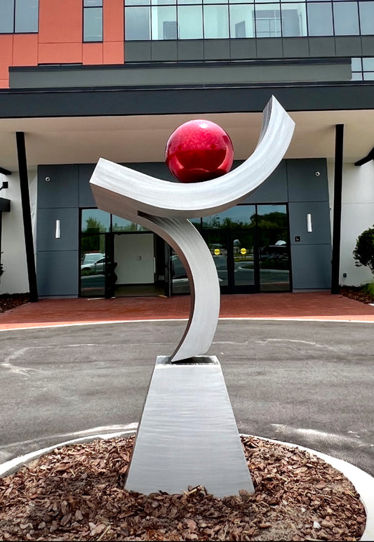 Large Abstract Sculpture,Garden Statue, Metal art, High Polished Stainless Steel Artwork