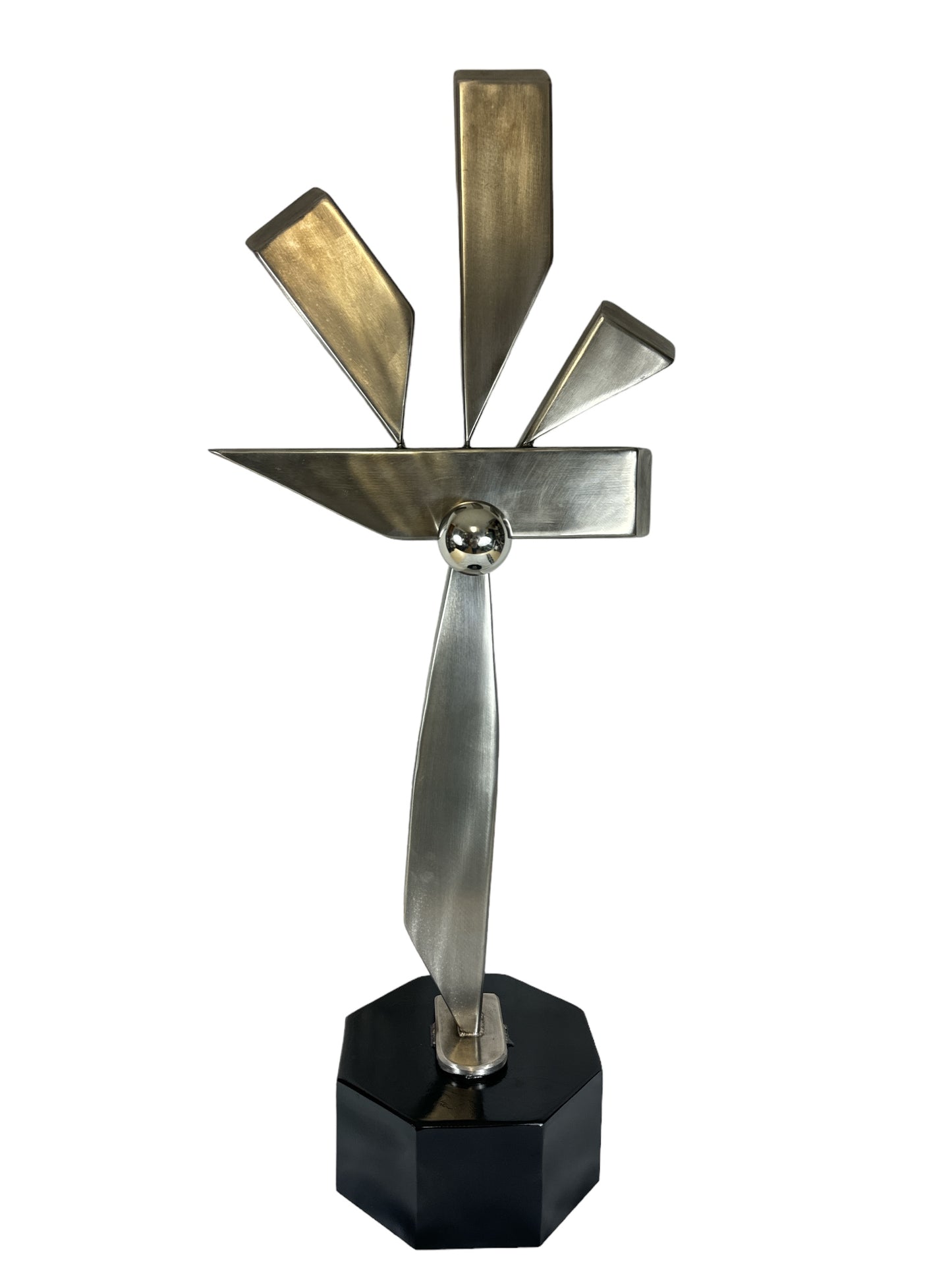 Minimalist Sculpture Links / Stainless Steel / Mirror Polished / Cityscapes / Architectural / Geometric / Abstract / Art Object / Chaupin /¨Symbolic "