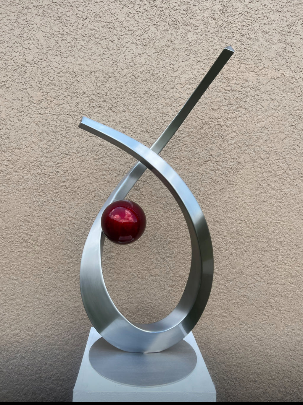Large Abstract Sculpture,Garden Statue, Metal art, High Polished Stainless Steel Artwork
