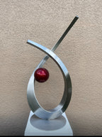 Large Abstract Sculpture,Garden Statue, Metal art, High Polished Stainless Steel Artwork