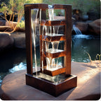 Cascading Waterfall Outdoor Fountain