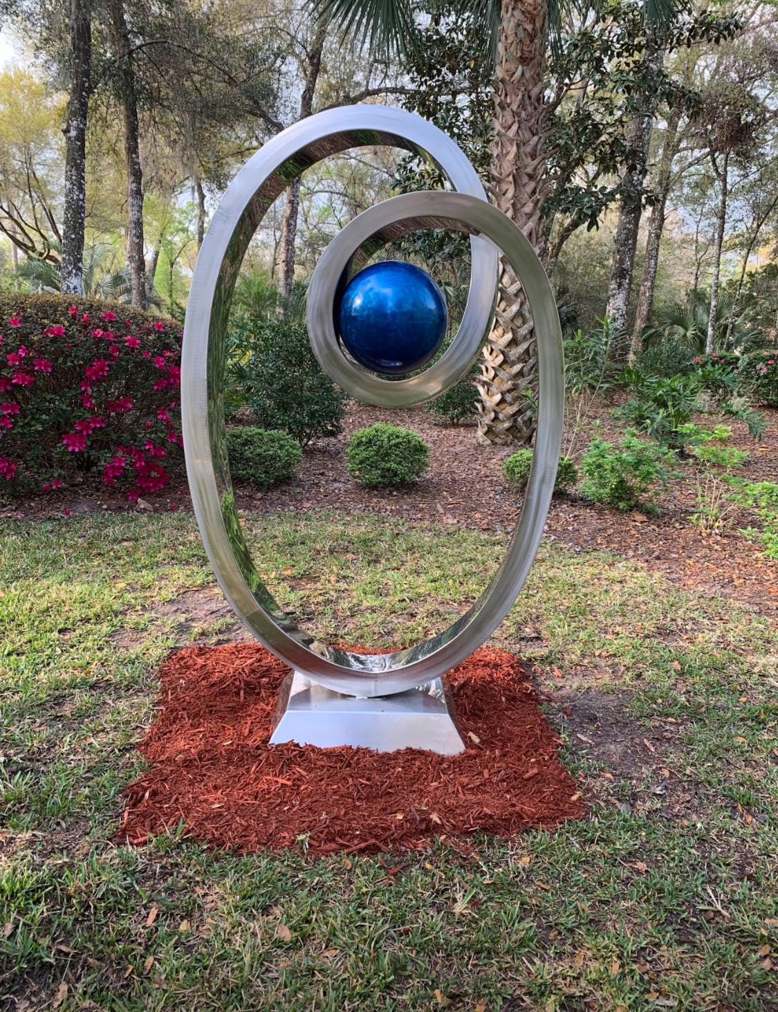 Large Abstract Sculpture,Garden Statue, Metal art, High Polished Stainless Steel Artwork