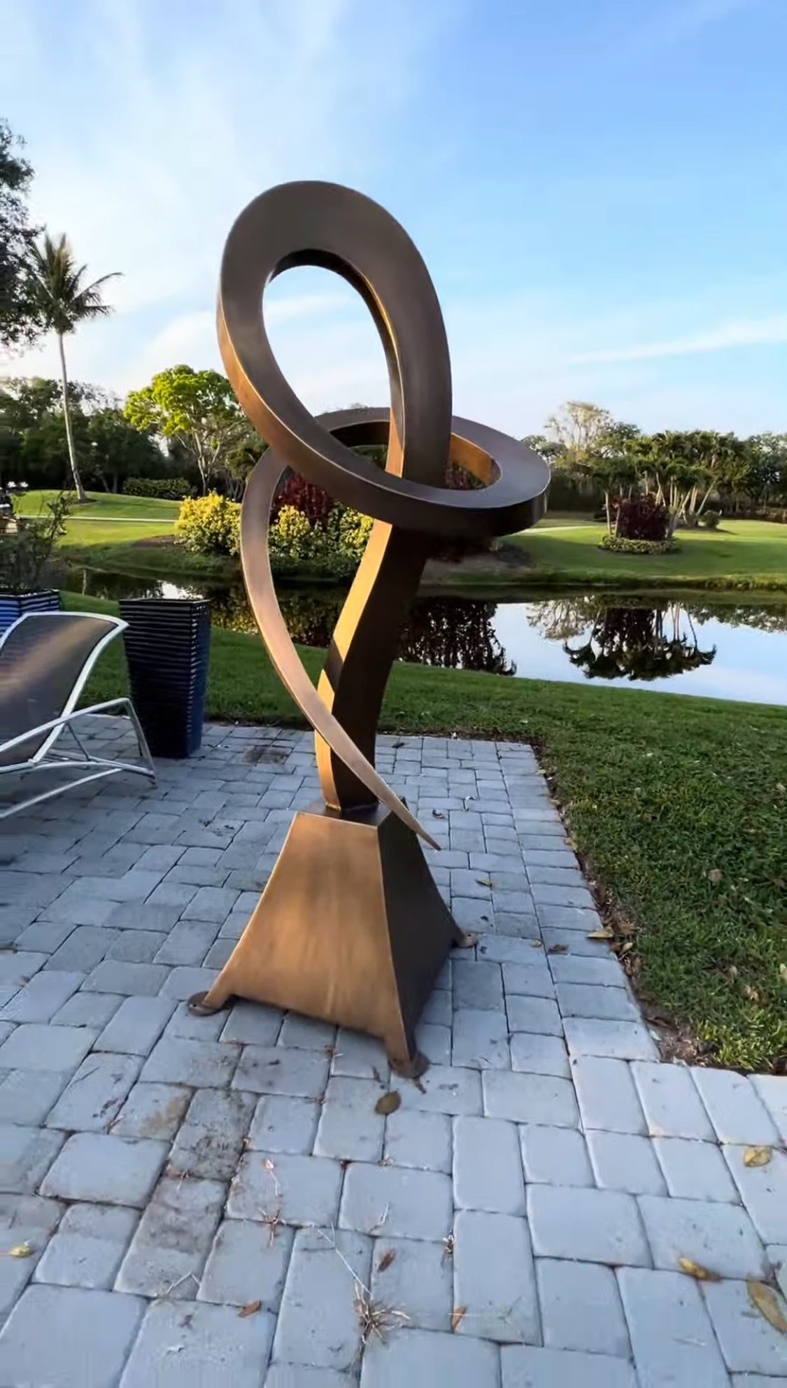 Large Abstract Sculpture,Garden Statue, Metal art, High Polished Stainless Steel Artwork