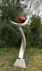 Large Abstract Sculpture,Garden Statue, Metal art, High Polished Stainless Steel Artwork