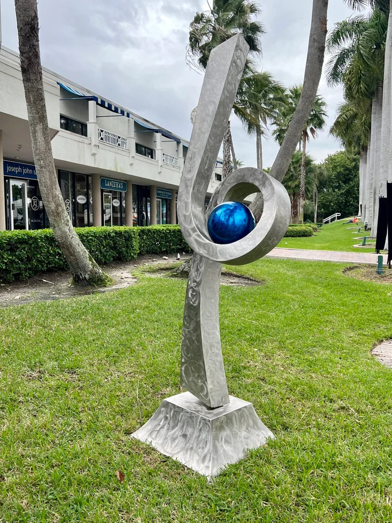 Large Abstract Sculpture,Garden Statue, Metal art, High Polished Stainless Steel Artwork