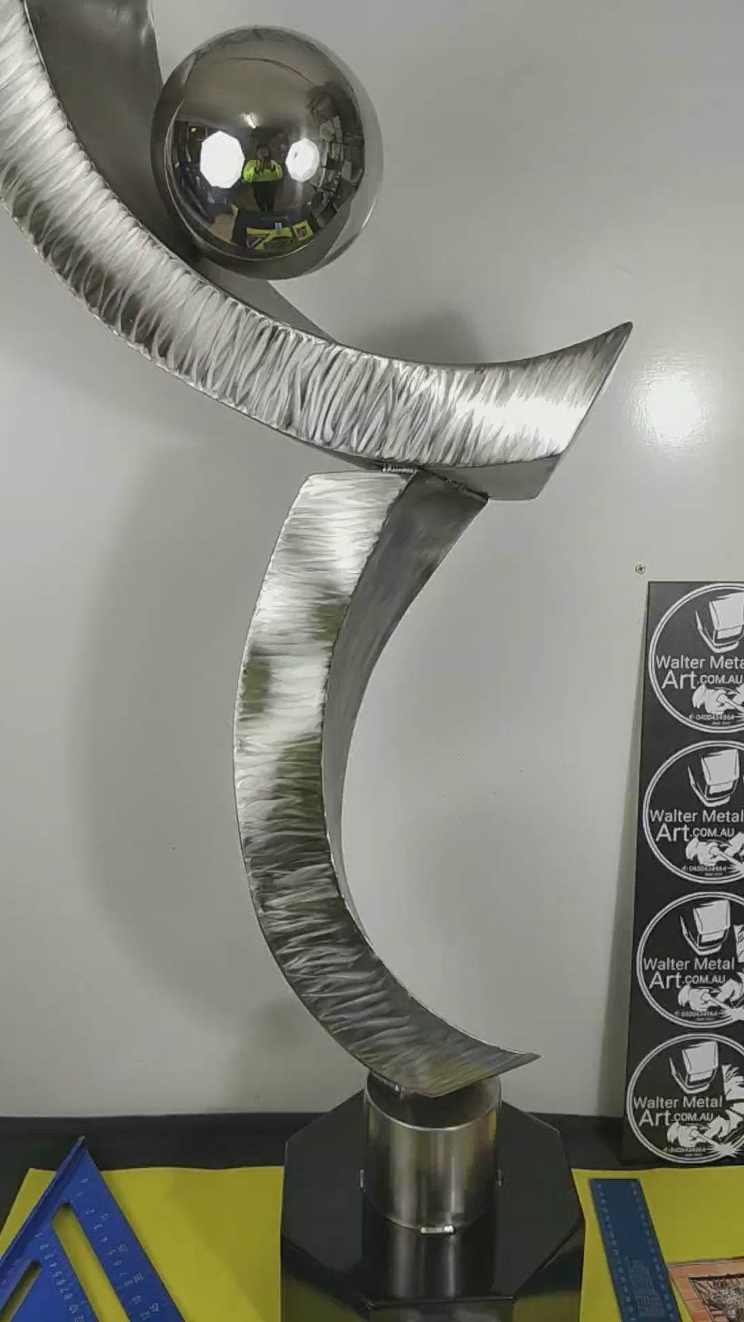 ¨Spiral twist" 316L stainless steel sheet Modern Sculpture
