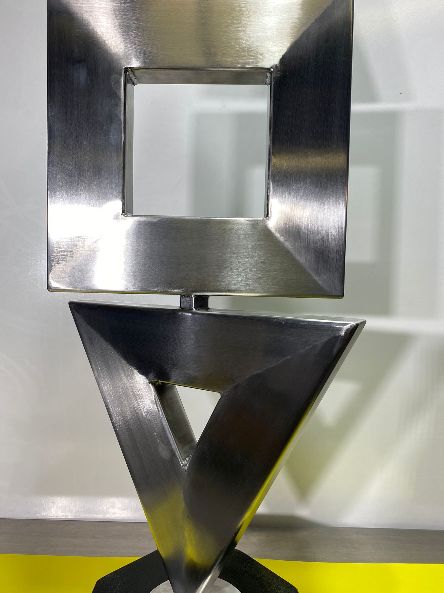 "Delicate Balance "Large Outdoor Modern Stainless Steel Sculpture