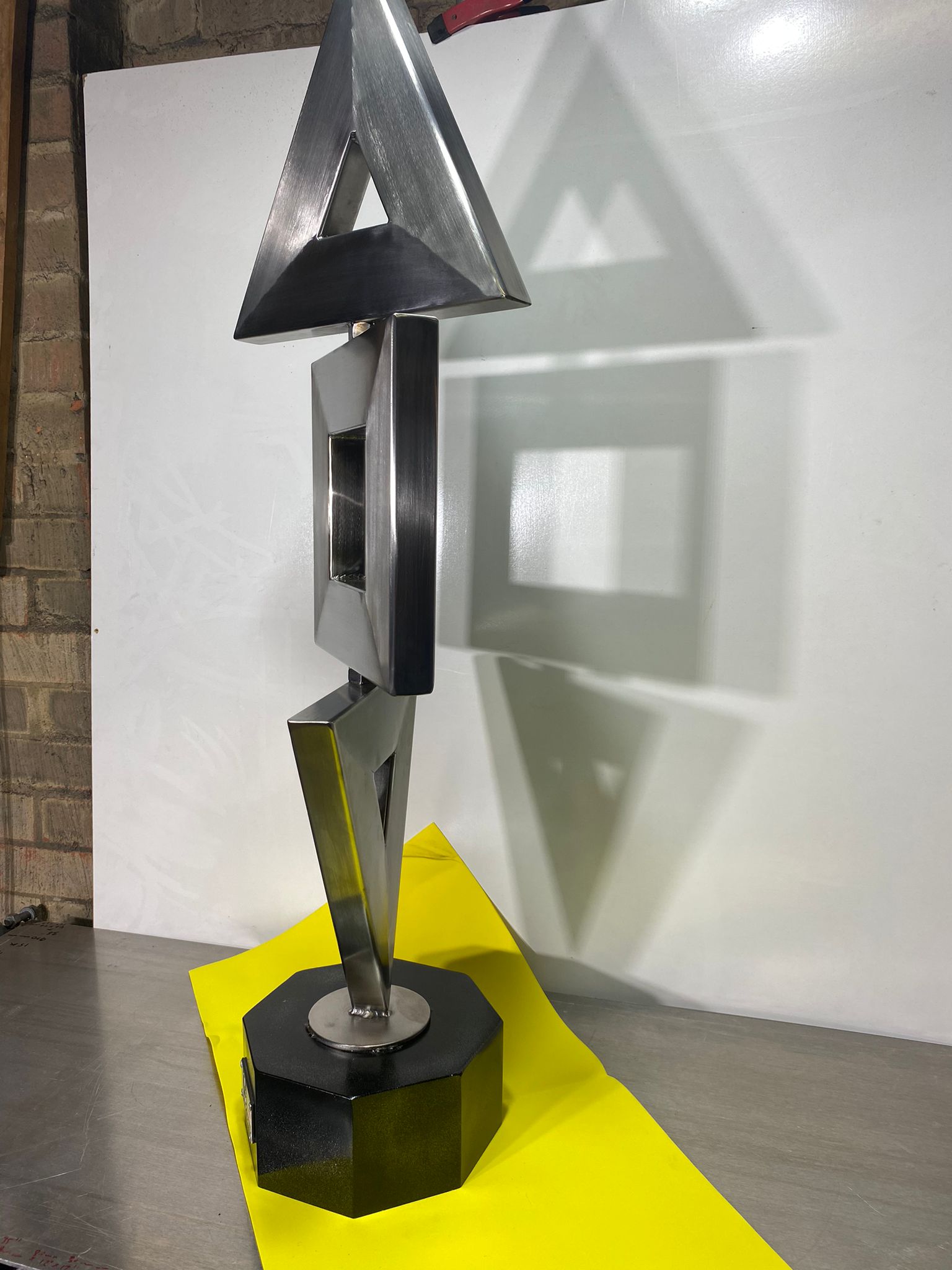 "Delicate Balance "Large Outdoor Modern Stainless Steel Sculpture