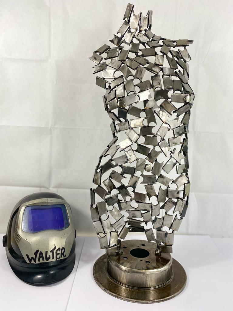 Aphrodite Statue , Metal Sculpture, Female Body, Metal Female Art Sculpture
