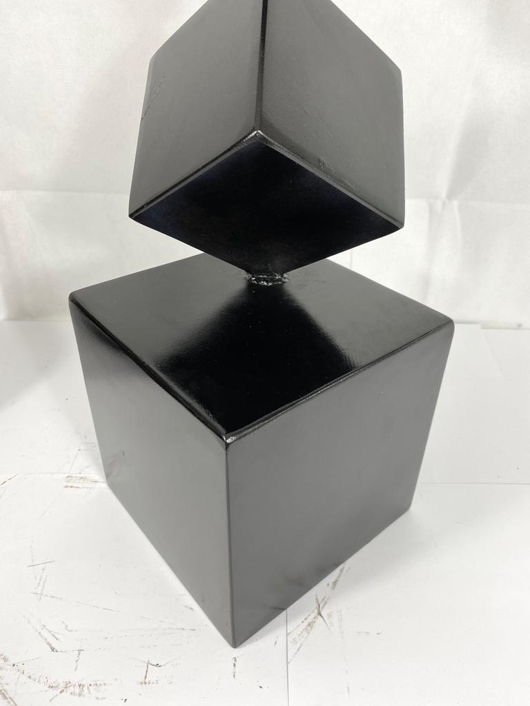 Handmade Seven Cubes | Metal Art Different Size Cubes | Decorative Cube Sculptures | Freestanding Your Decor | For Unique Home Decor.