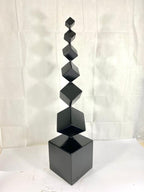 Handmade Seven Cubes | Metal Art Different Size Cubes | Decorative Cube Sculptures | Freestanding Your Decor | For Unique Home Decor.