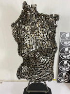 Metal 100% art abstract sculpture Metallic torso of woman, Artisan Sculpture, Metallic Sculpture, metal sculpture of a woman