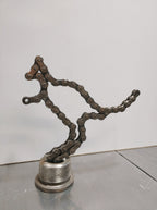 Metal Kangaroo Wildlife Animal Outdoor Sculpture