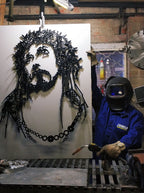 Christ in the crown of thorns .Wall Art, Home Decor, Handmade