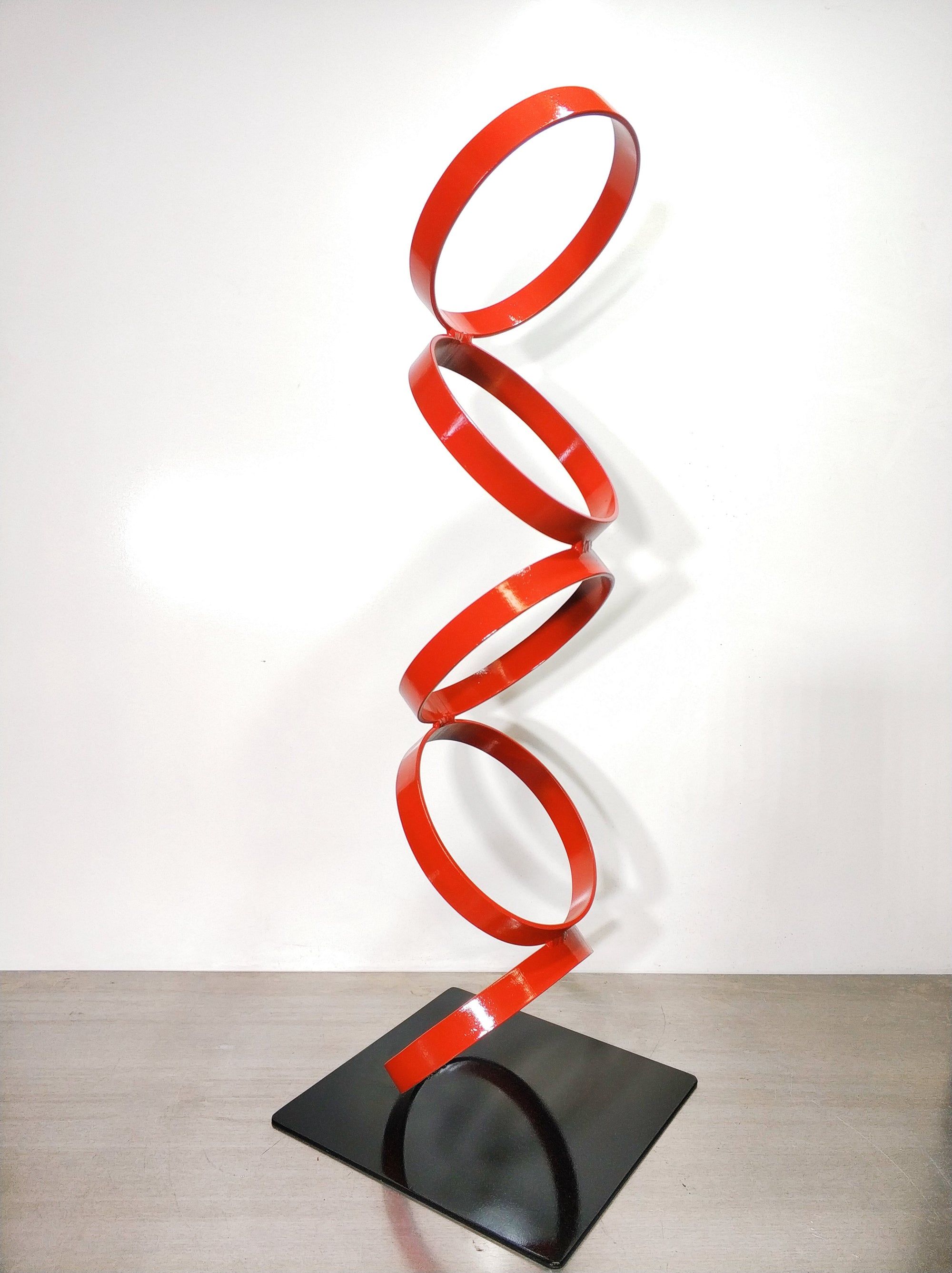 geometric metal sculptures