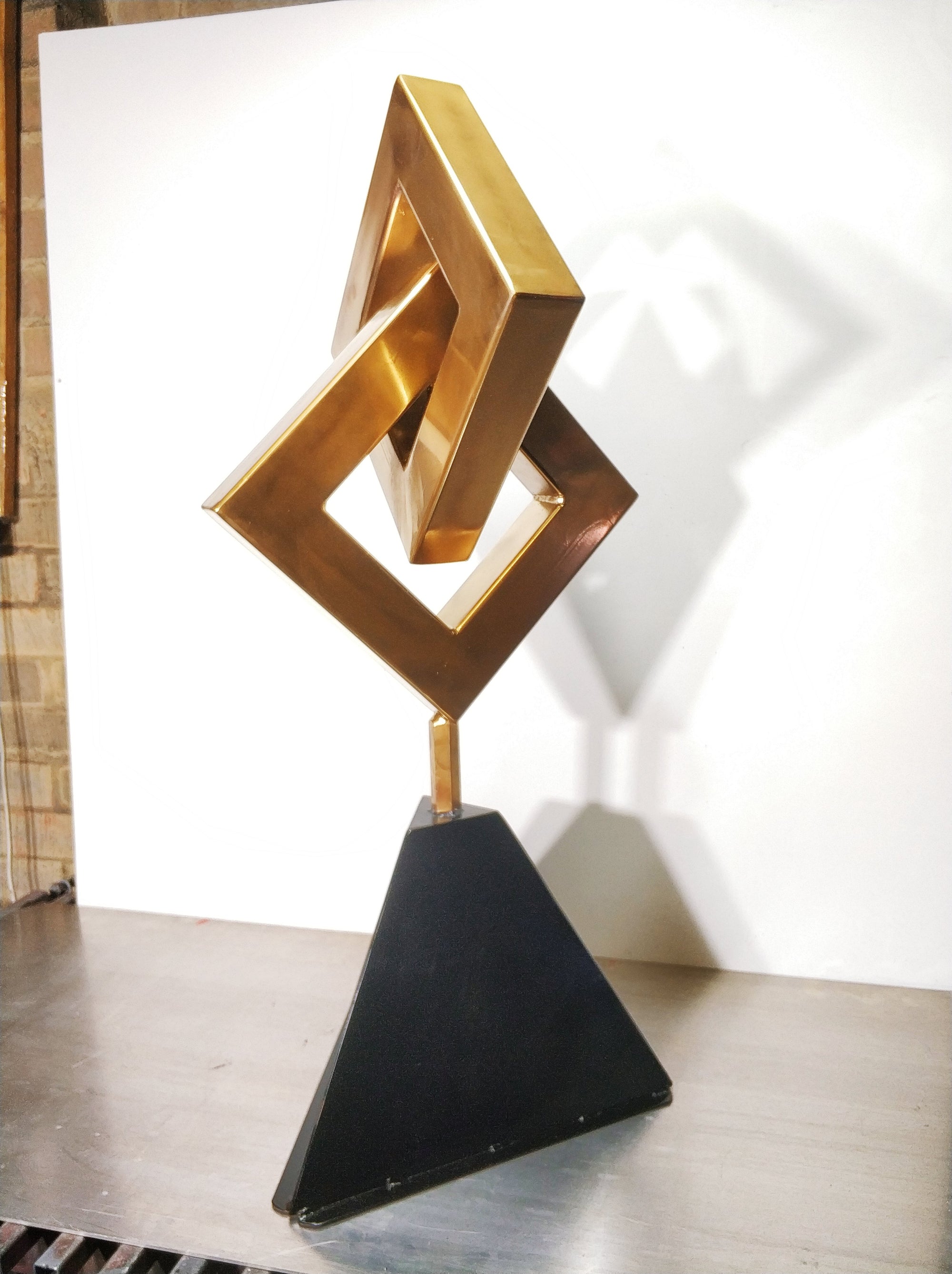 Dynamic expansion Sculpture Original Abstract Sculpture by Walter Chaupin | Abstract Expressionism Art on Steel