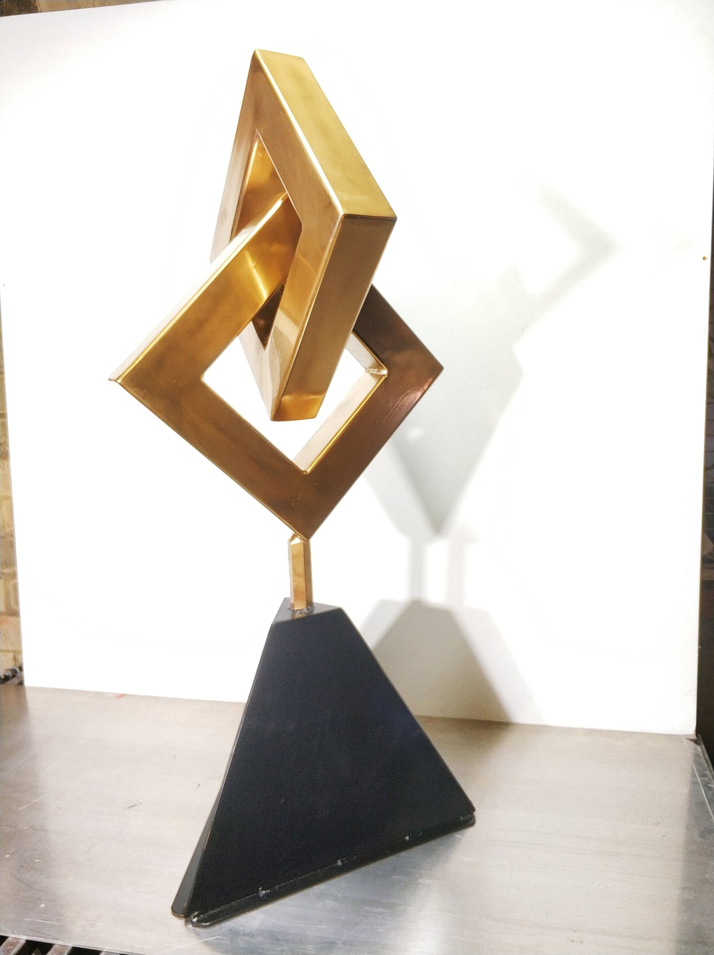 Dynamic expansion Sculpture Original Abstract Sculpture by Walter Chaupin | Abstract Expressionism Art on Steel