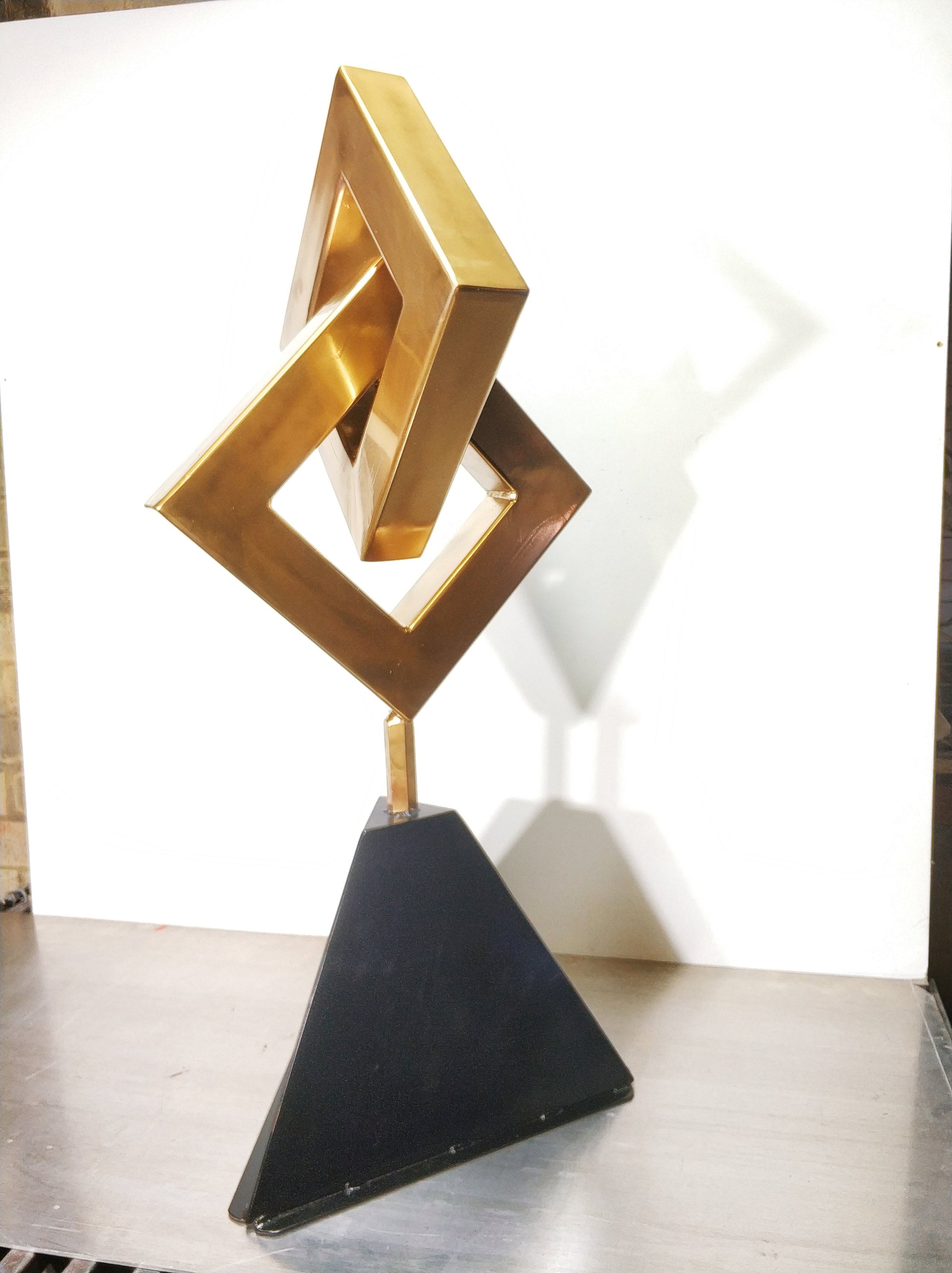 Dynamic expansion Sculpture Original Abstract Sculpture by Walter Chaupin | Abstract Expressionism Art on Steel